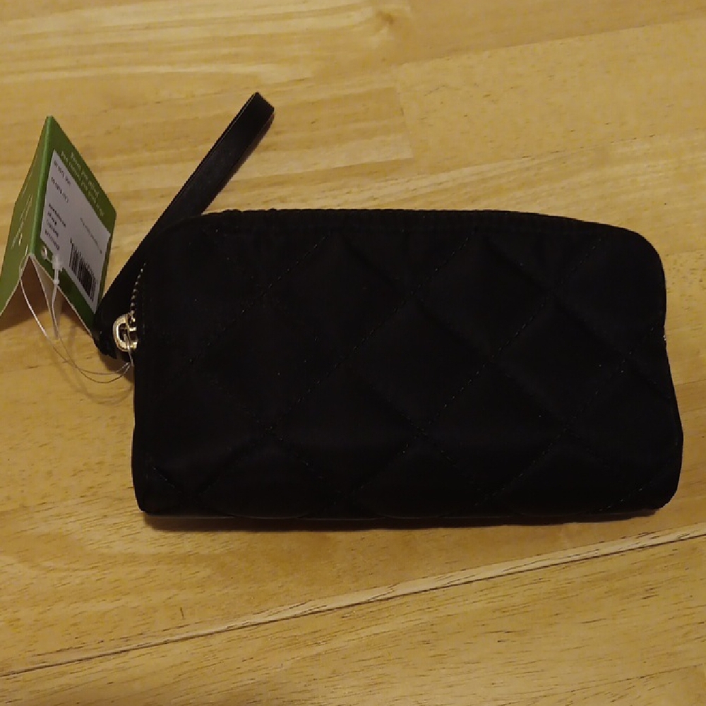 Kate Spade Off The Grid Black Wristlet Wallet & Charging Cable for Cell Phones - Picture 11 of 12